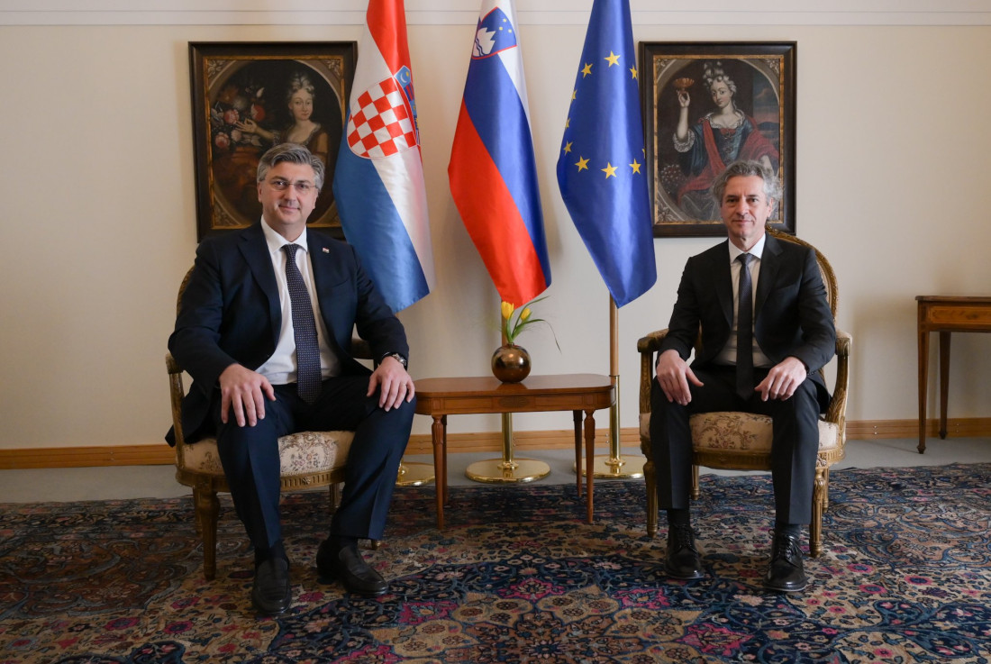 Golob i Plenković: Slovenija i Hrvatska složne po pitanju energetike i ilegalnih migracija