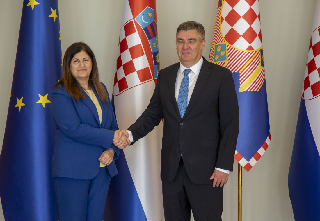 Palestinska ministrica vanjskih poslova susrela se s Milanovićem i Plenkovićem