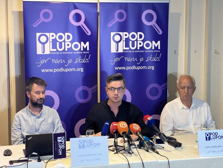 Koalicija „Pod lupom“ zabilježila ukupno 710 izbornih nepravilnosti