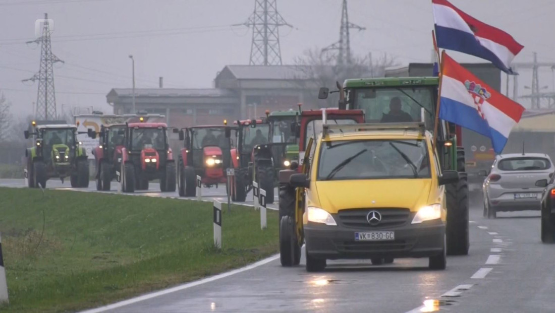 Zbog protesta poljoprivrednika širom Hrvatske, neizvjesnost na granici