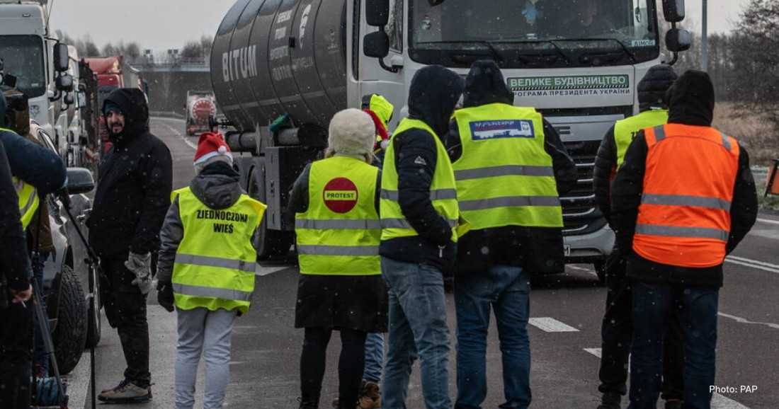 Poljski poljoprivrednici nastavili proteste na ukrajinskoj granici