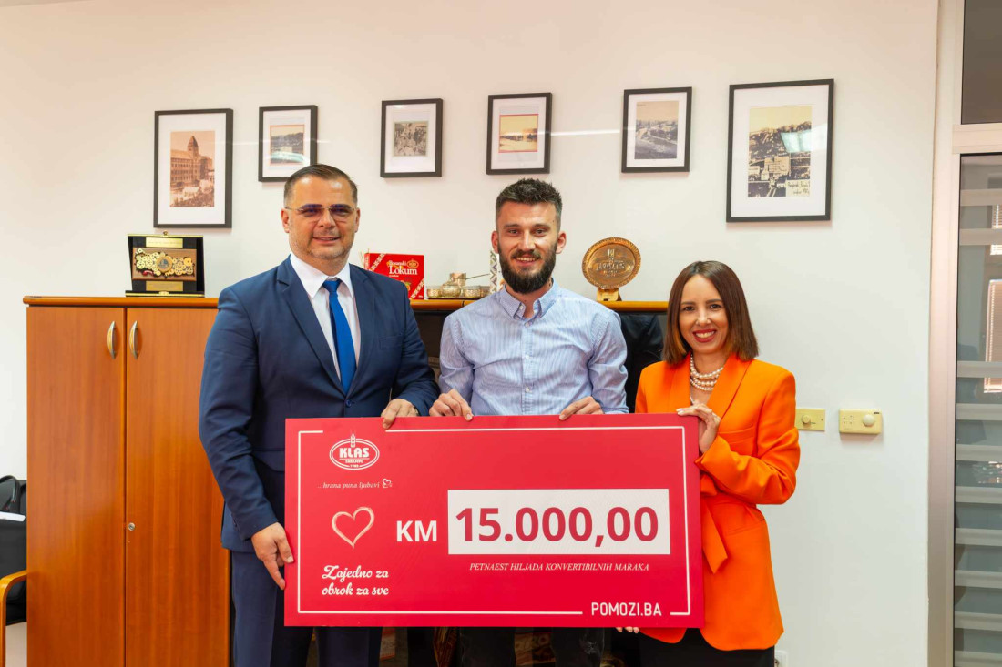 Zajedno za obrok za sve: Kompanija Klas Udruženju Pomozi.ba donirala 15.000 KM