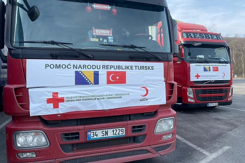 Šleperi pomoći iz BiH stigli u Tursku