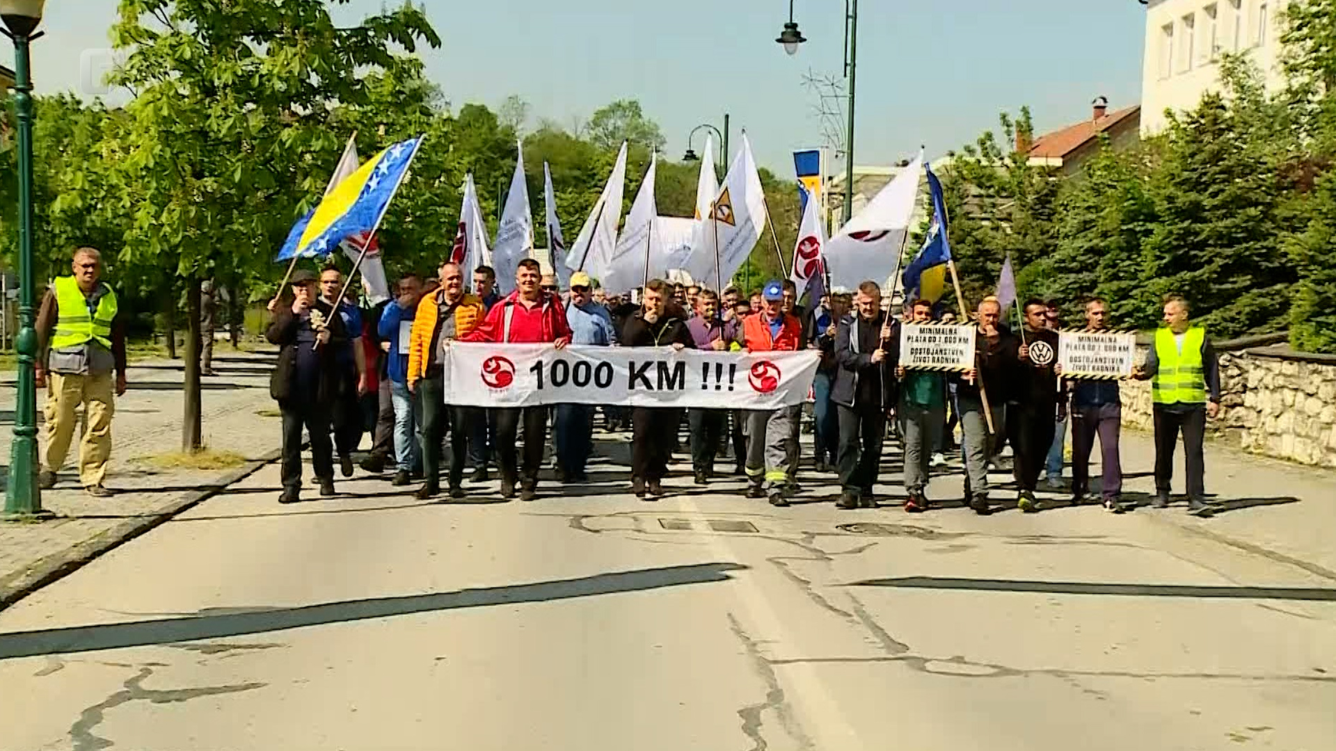 Radnici za 1. maj poručili: Želimo živjeti od svog rada!