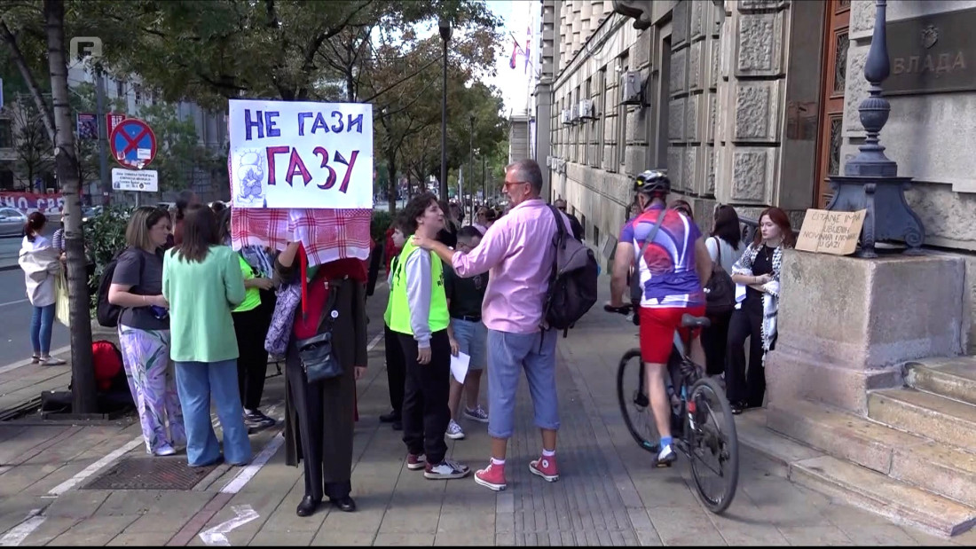 Pred Vladom Srbije čitana imena ubijenih novinara u Gazi