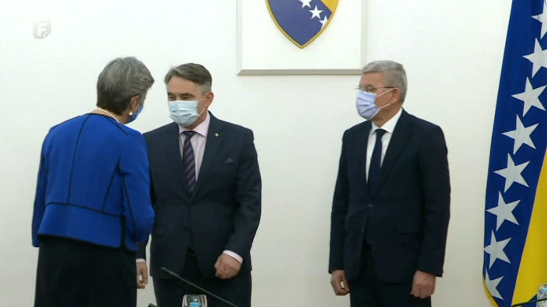 Komšić, Džaferović i Johansson o migrantskoj krizi u BiH