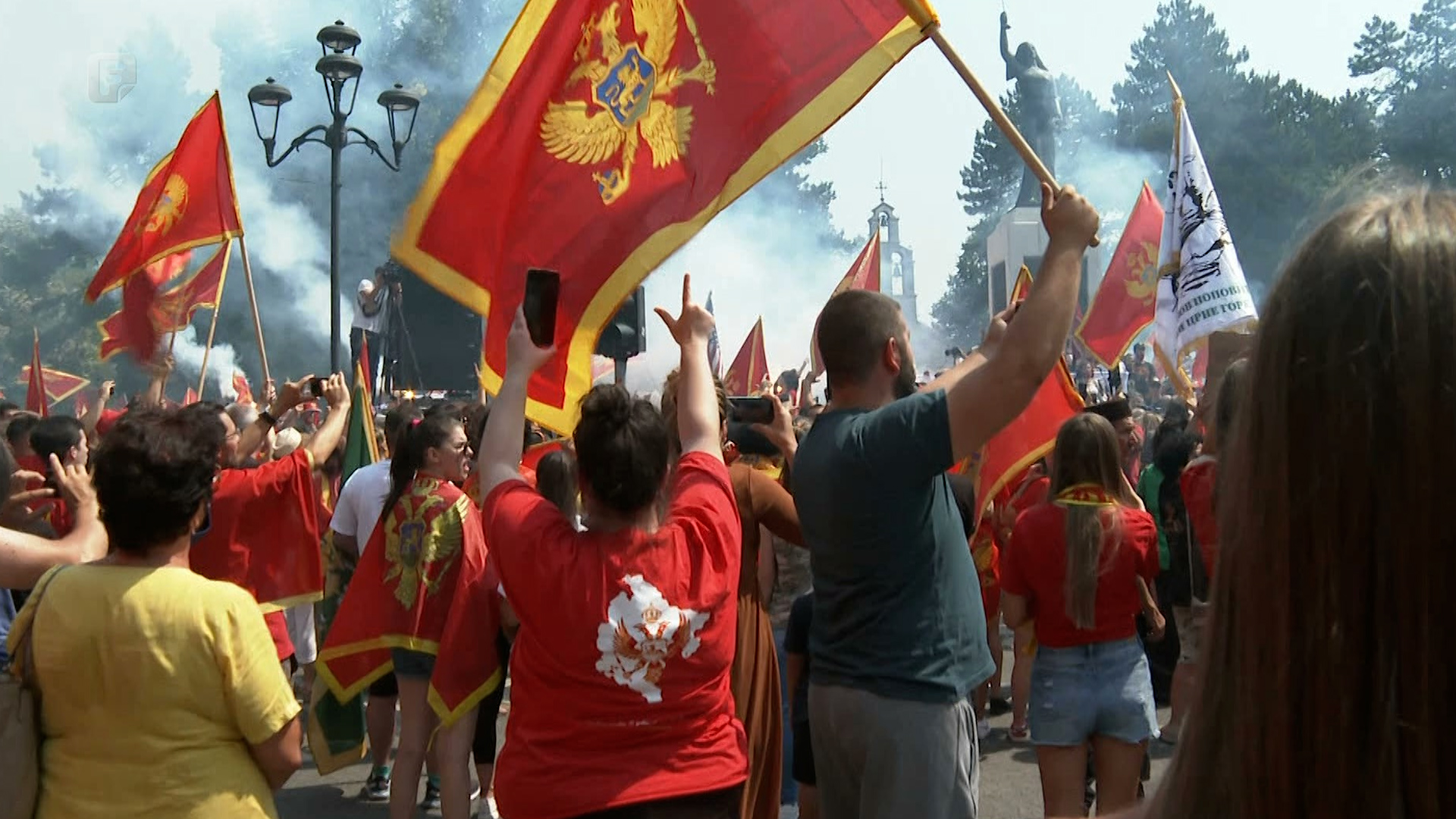 Na Cetinju protest protiv ustoličenja Joanikija u Cetinjskom manastiru