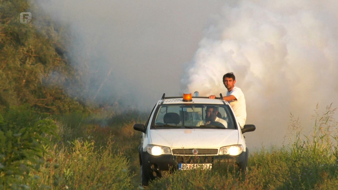Zaprašivanje komaraca u Orašju