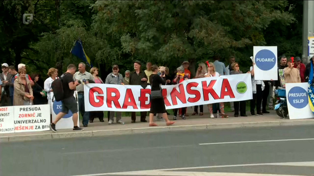 Održani novi protesti građana ispred OHR-a: Moramo imati građansku BiH