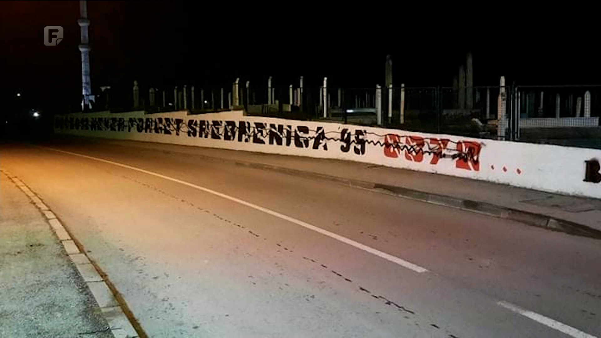 U Brčkom uništen grafit posvećen Srebrenici