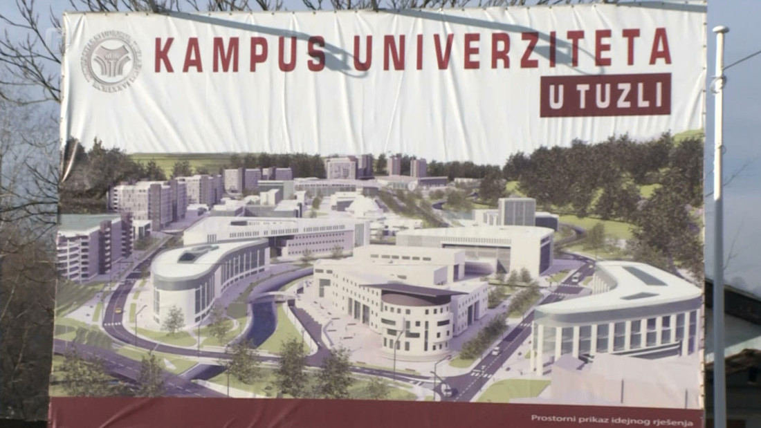 Data urbanistička saglasnost za gradnju kampusa Univerziteta u Tuzli