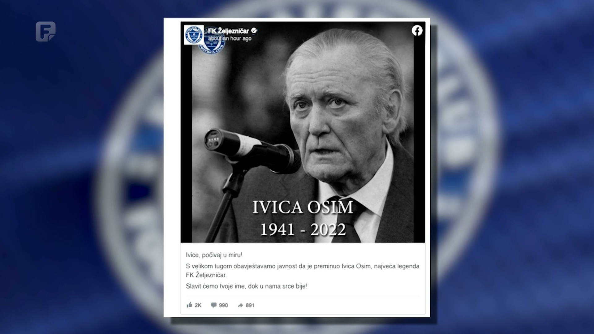 Brojne reakcije: Otišao je velikan bh. nogometa