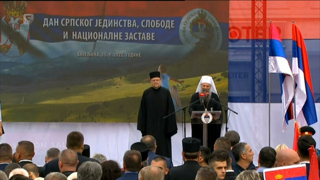 Patrijarh o promjeni granica, Vučić o velikoj ljubavi, Dodik o ujedinjenju