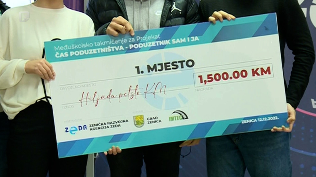 Završeno međuškolsko takmičenje 'Čas poduzetništva - poduzetnik sam i ja'