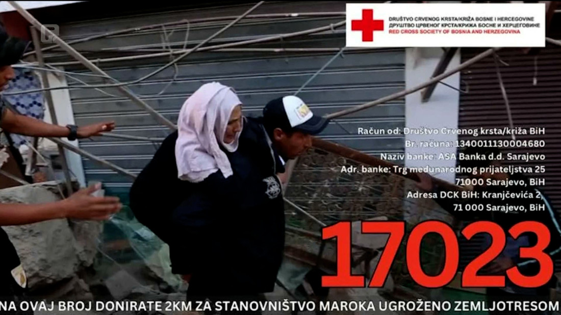 Društvo Crvenog križa BiH aktiviralo humanitarni broj za pomoć Maroku