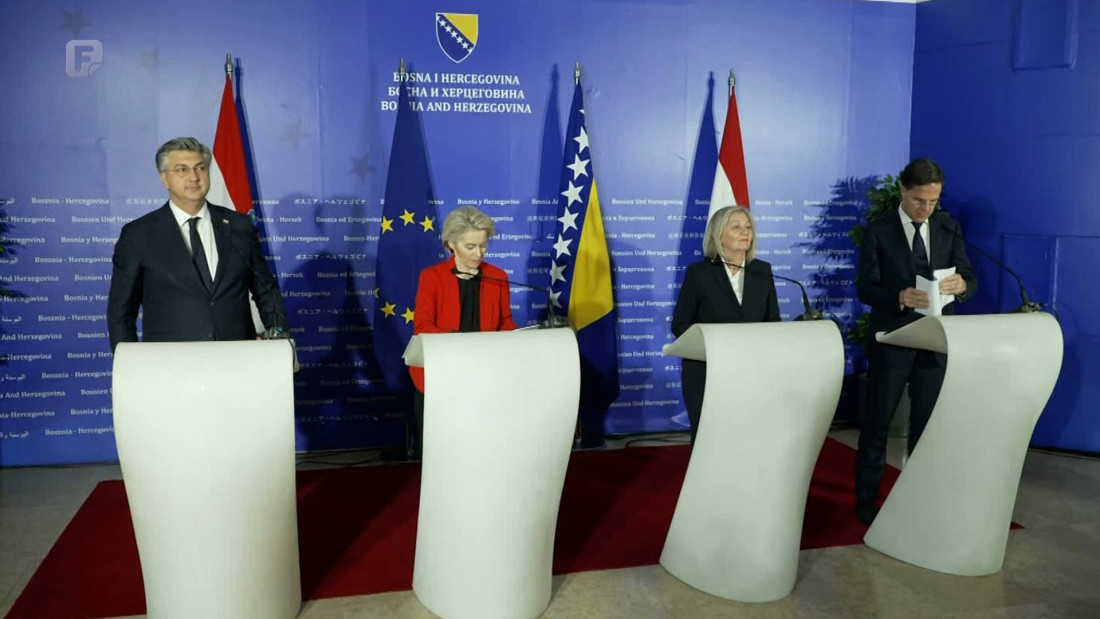 Von der Leyen, Rutte i Plenković: Napetka ima, ali prečica nema