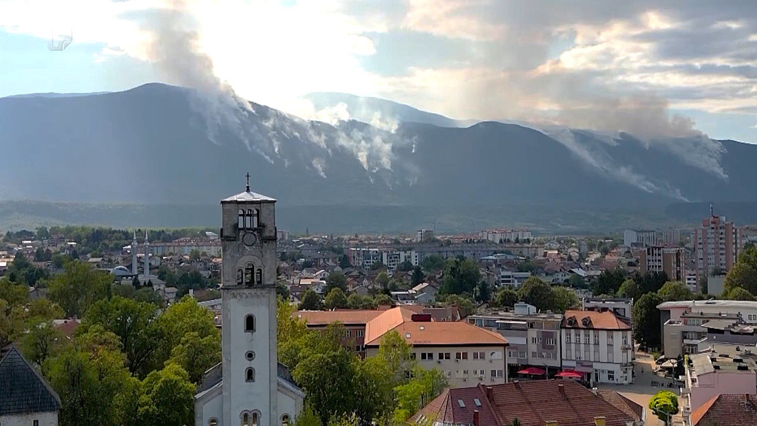Plješevica gori više od 20 dana, nadležni tvrde da naselja nisu ugrožena