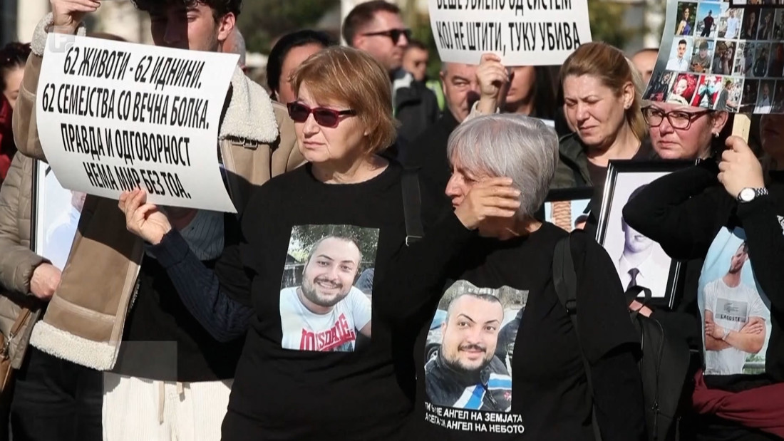 U Skoplju održan 'Marš za anđele': Poziv na istinu i pravdu za žrtve požara u noćnom klubu