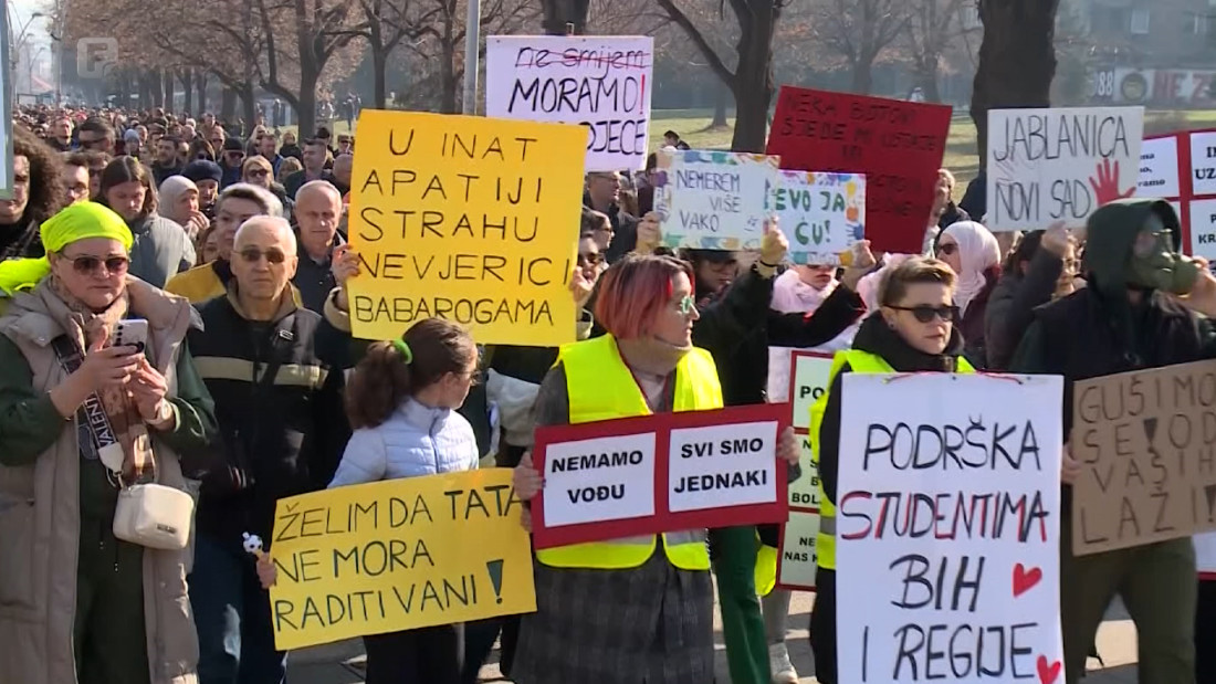 Nekoliko hiljada građana na protestima i šetnji pod motom 'Zenica ustaje'