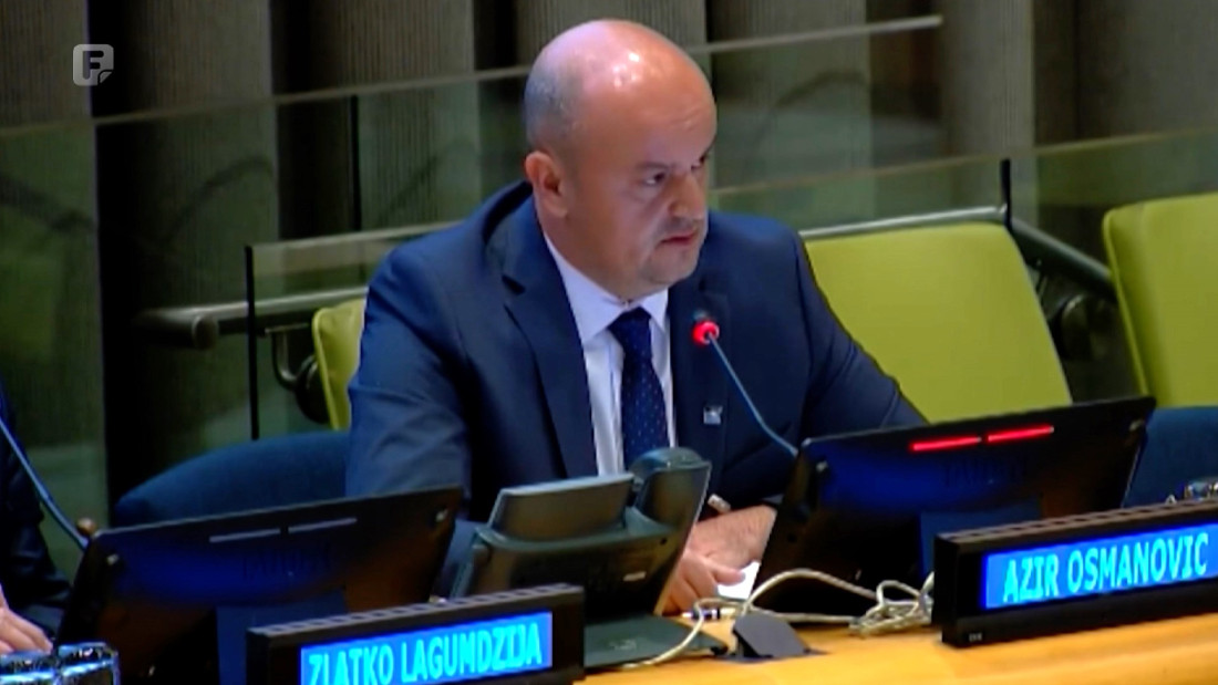 Azir Osmanović u UN-u: Međunarodnim priznanjem genocida zaustaviti poricanje, istorijski revizionizam i prijetnje nasiljem