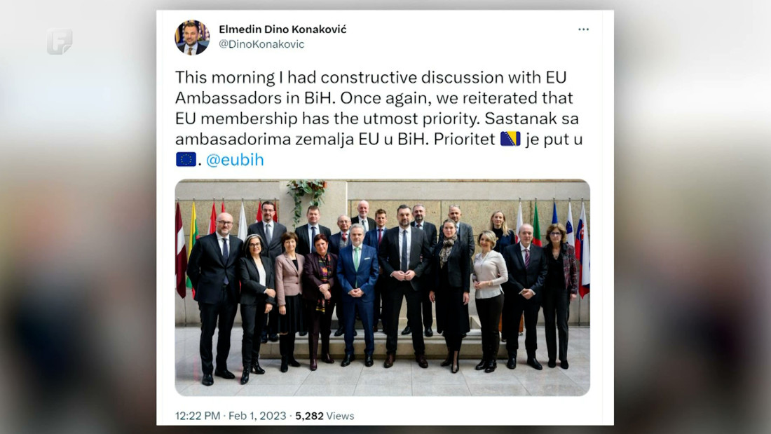 Konaković razgovarao s ambasadorima EU u BiH