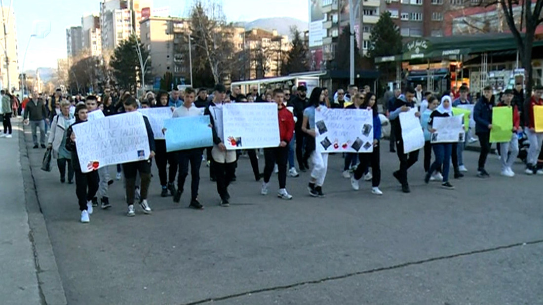 U Zenici protest zbog ubistva Aldina Matića, porodica traži kaznu za počinitelja