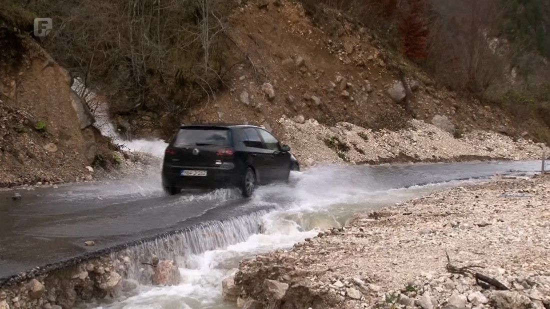 Saniran odron koji je blokirao magistralnu cestu Jablanica - Blidinje