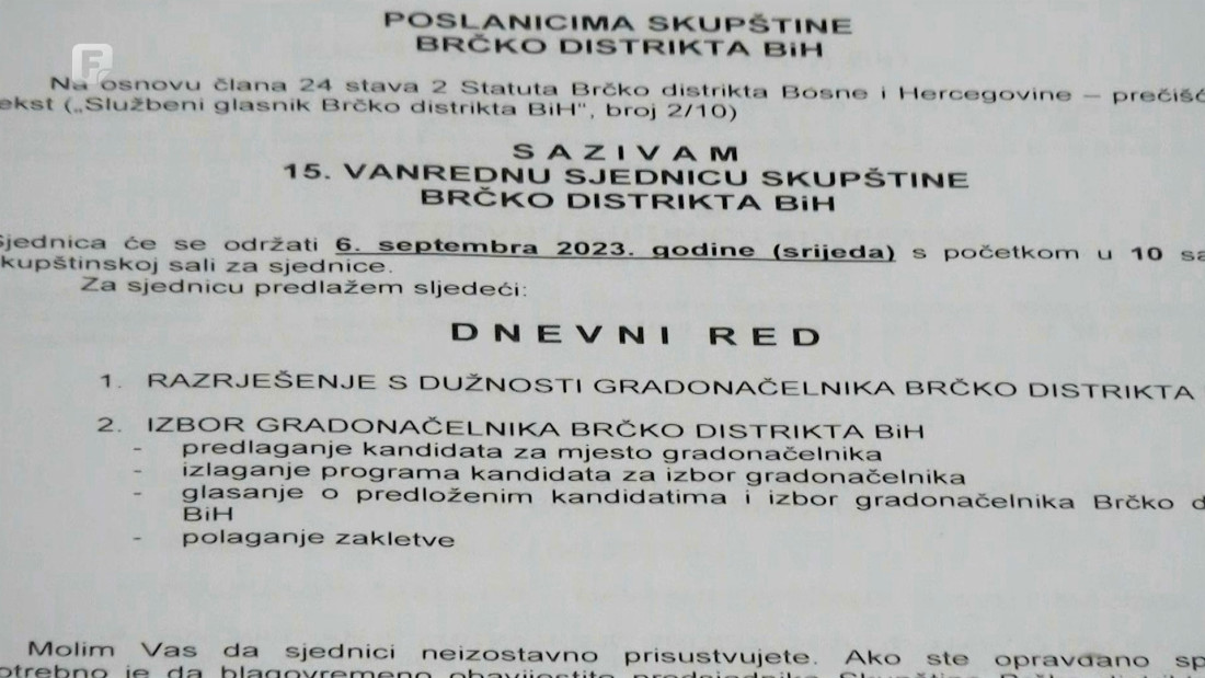 Skupština Brčko distrikta dala podršku Nišiću