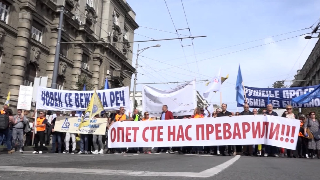 Protest prosvjetnih radnika u Srbiji - drugi od početka školske godine