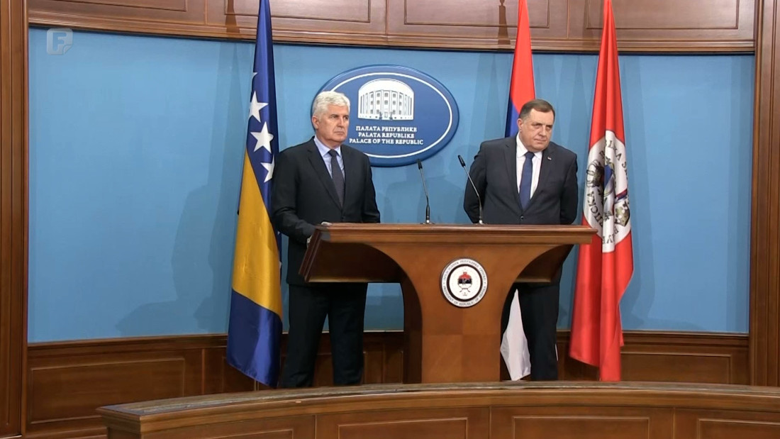 Dodik i Čović na sastanku u Banjoj Luci potvrdili kontinuitet saradnje