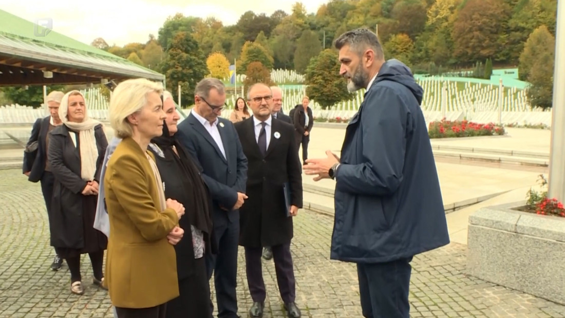 Sjećanje kao obaveza: Von der Leyen u Srebrenici započela posjetu BiH