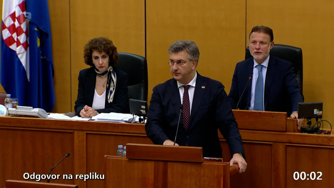 Plenković u Saboru: S članom Predsjedništva BiH zaokružit ćemo proces