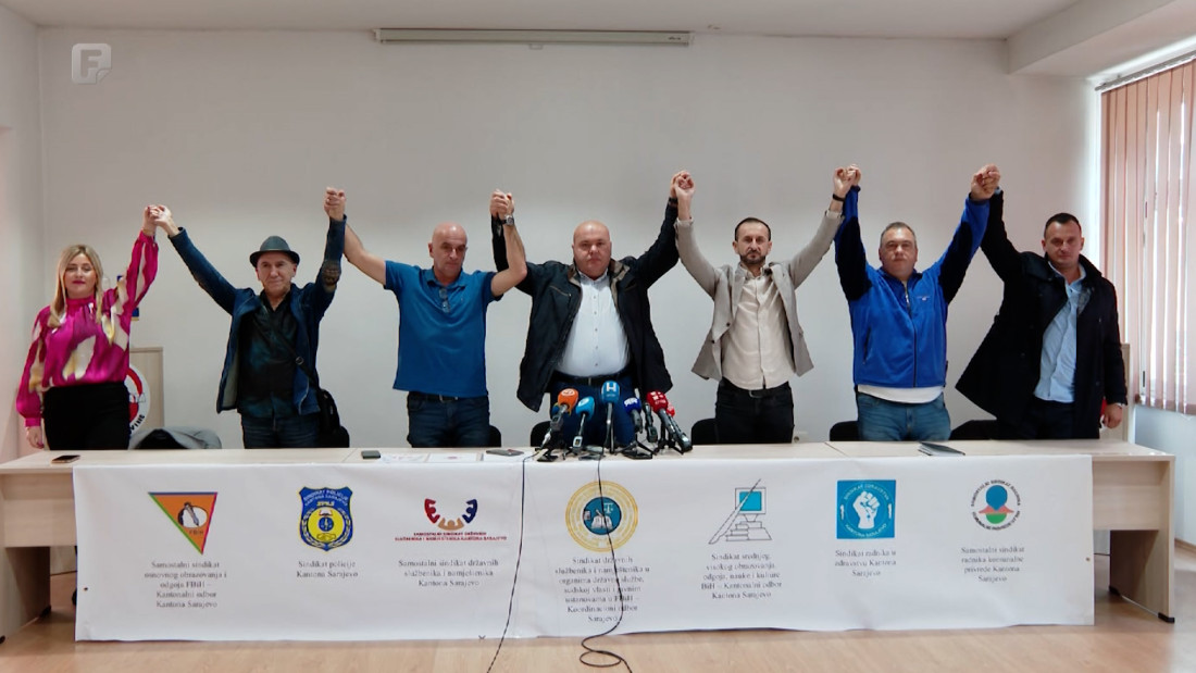 Koordinacija sedam sindikata u KS ponovila zahtjeve o osnovici plate i isplati jednokratne pomoći
