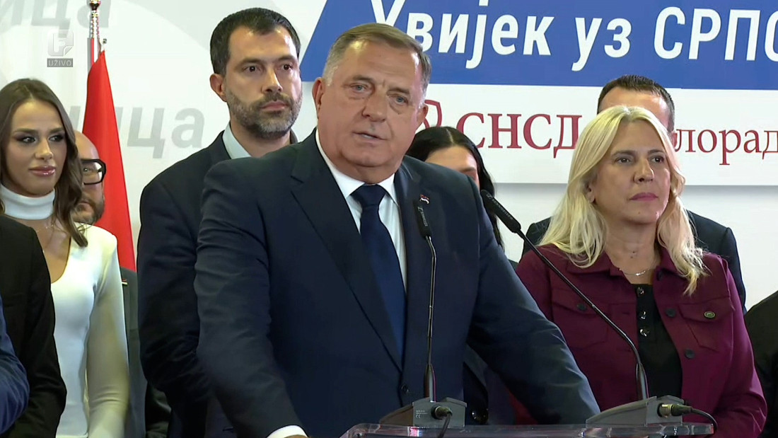Dodik proglasio pobjedu Minića i Cvijanović na izborima