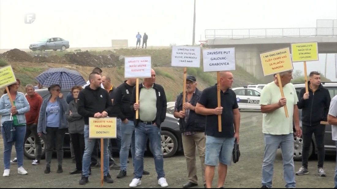 Mještani maglajskih naselja protestirali na gradilištu koridora 5c