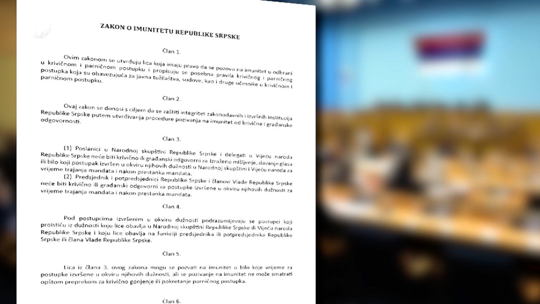 Zakoni s pečatom NSRS-a ponovo na provjeri u Ustavnom sudu BiH