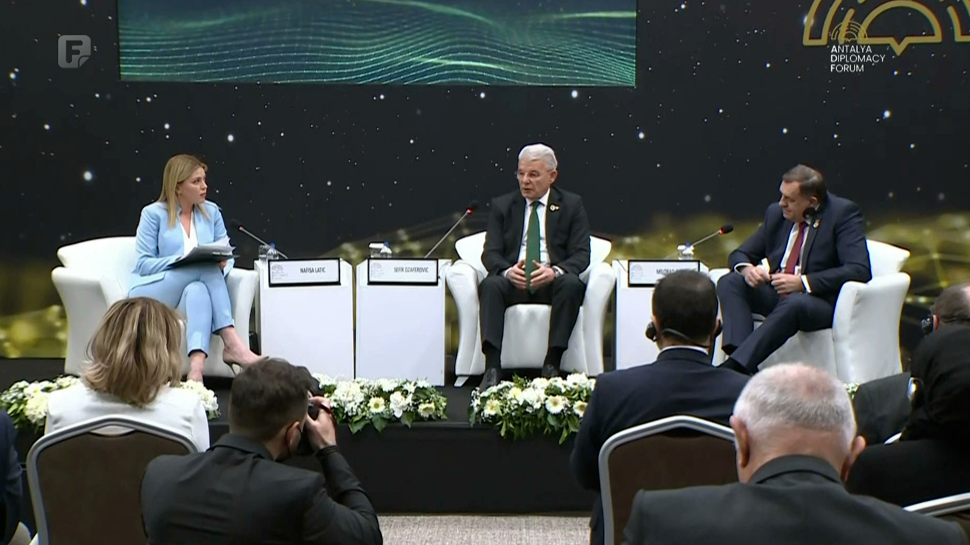 Džaferović i Dodik u Antaliji na panelu 'Budućnost Bosne i Hercegovine'