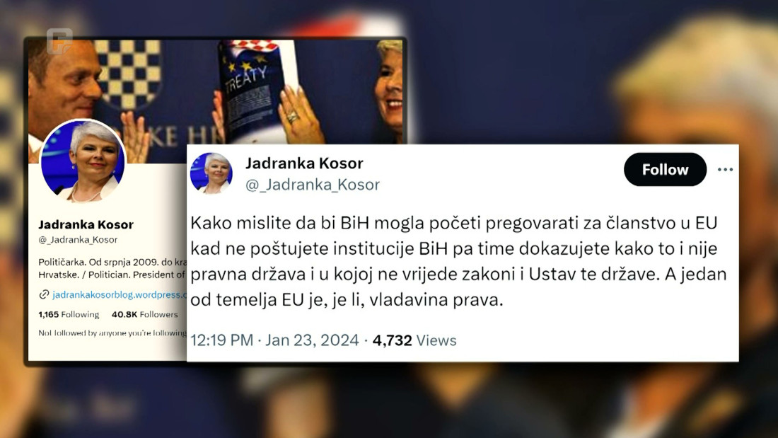 Kosor: Kako mislite da BiH počne pregovore sa EU kad ne poštujete institucije