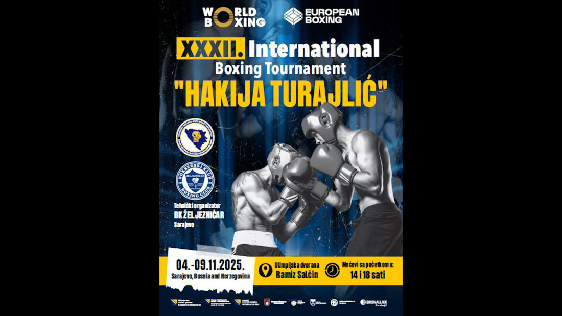 32. Međunarodni memorijalni bokserski turnir 'Hakija Turajlić' od 4. do 9. novembra