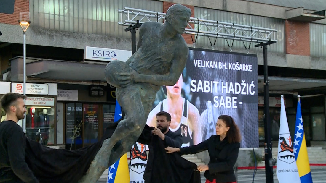 Na Ilidži otkriven spomenik velikanu bh. košarke Sabitu Hadžiću