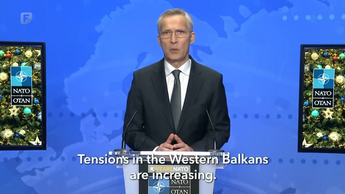 Stoltenberg: Napetosti na Zapadnom Balkanu su sve veće