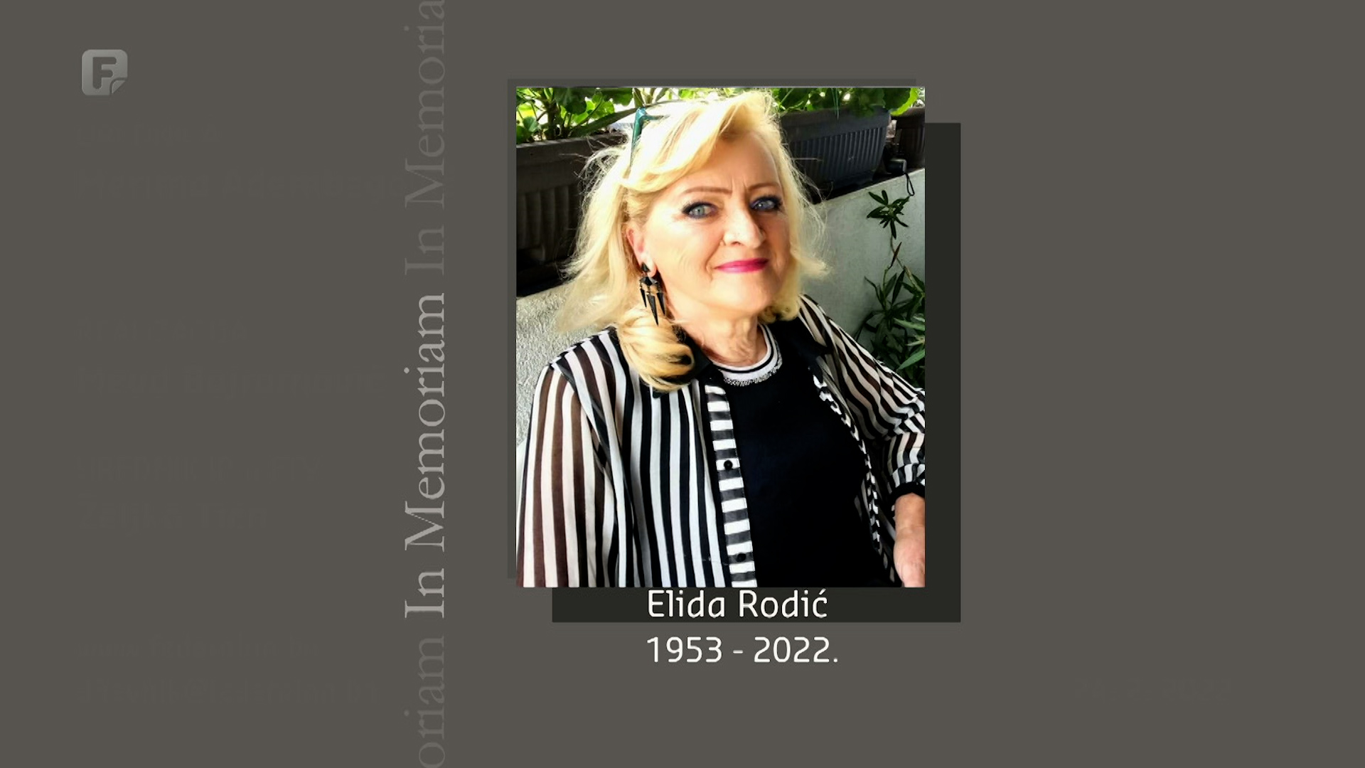 In Memoriam: Elida Rodić