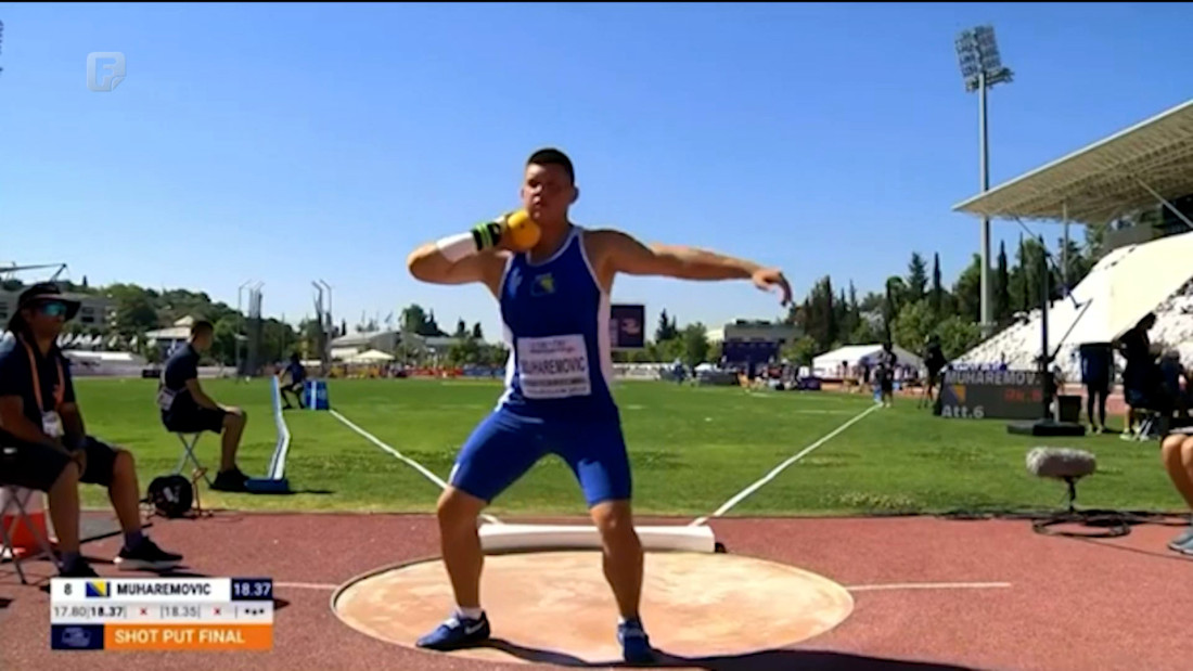 Sarajlija Hamza Muharemović s novim ličnim rekordom u bacanju kugle peti na EP-u do 20 godina