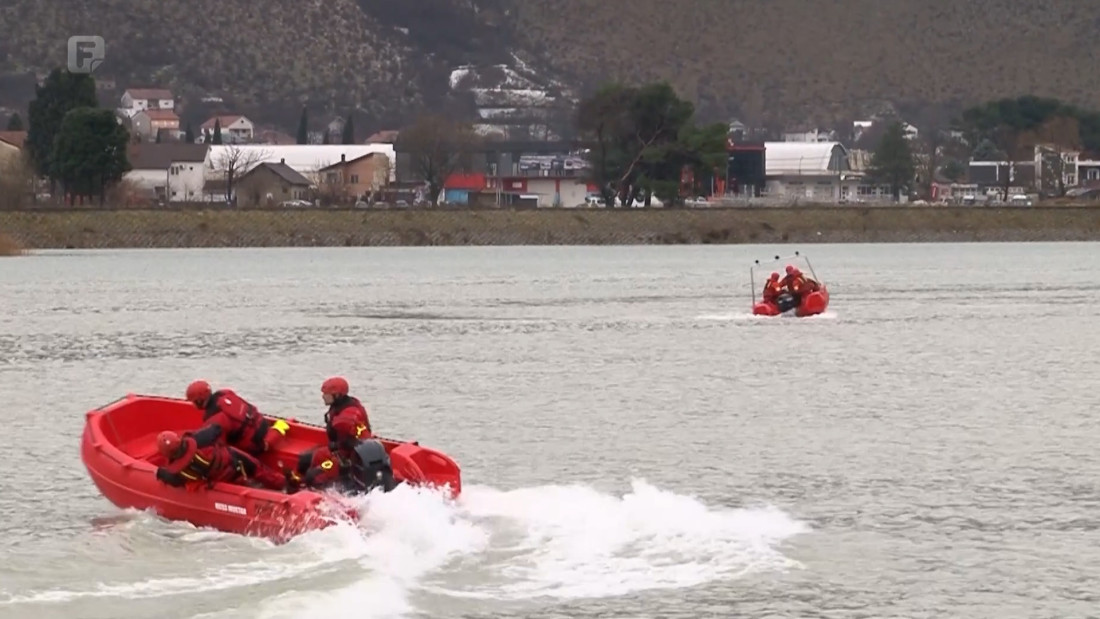 FTV na Mostarskom jezeru s pripadnicima službi spašavanja