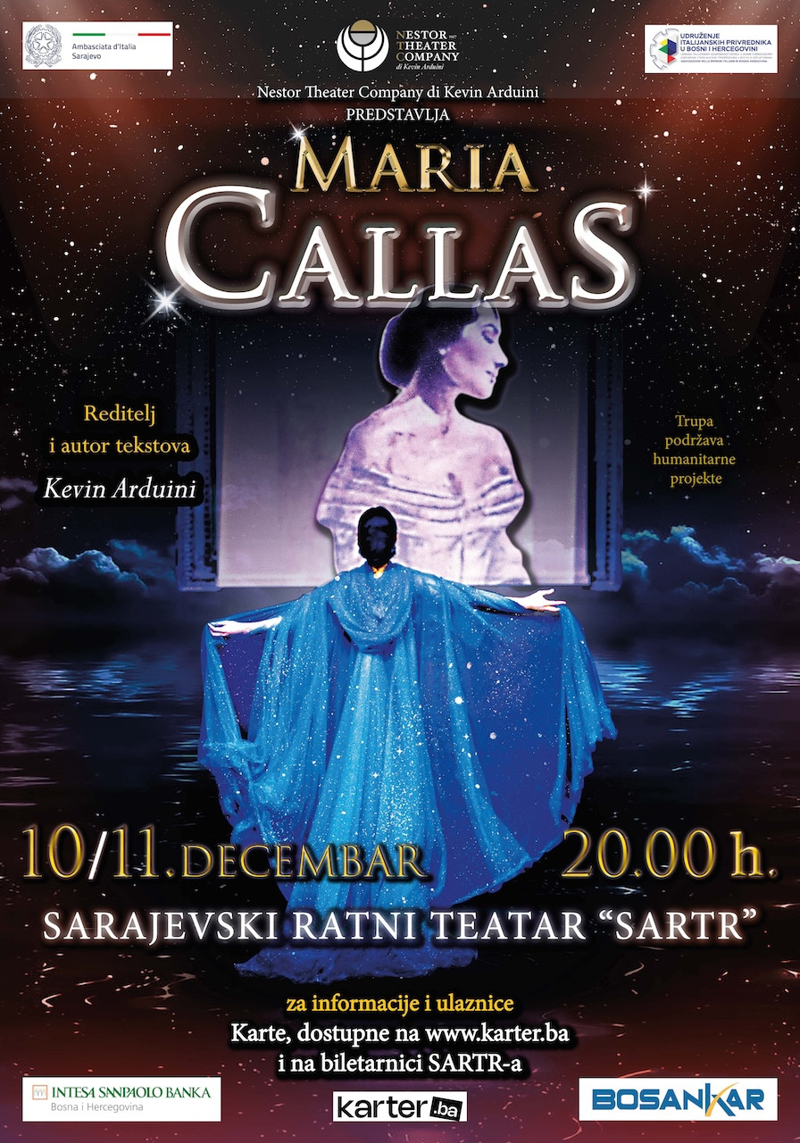 SARTR: 10. i 11. decembra operska predstava “Maria Callas”