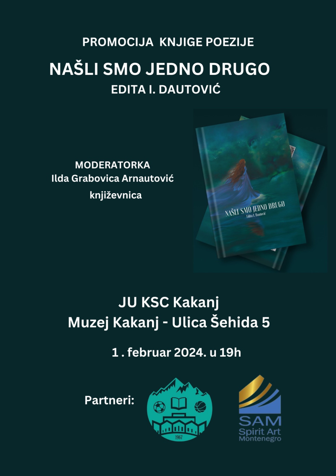 Sutra promocija knjige poezije “Našli smo jedno drugo” u Muzeju Kaknja