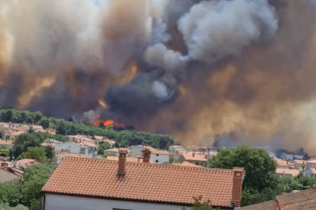 Hrvatska: Izbio veliki požar kod Pule, veći dio grada ostao bez struje
