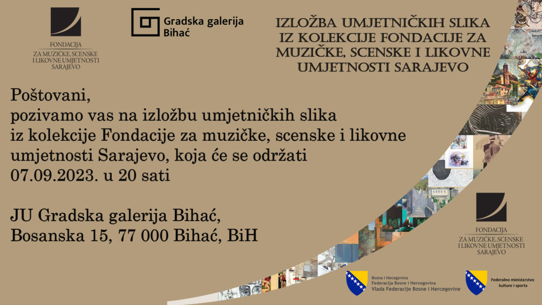 Gradska galerija Bihać: Sutra zložba umjetničkih radova iz kolekcije FMSLU Sarajevo