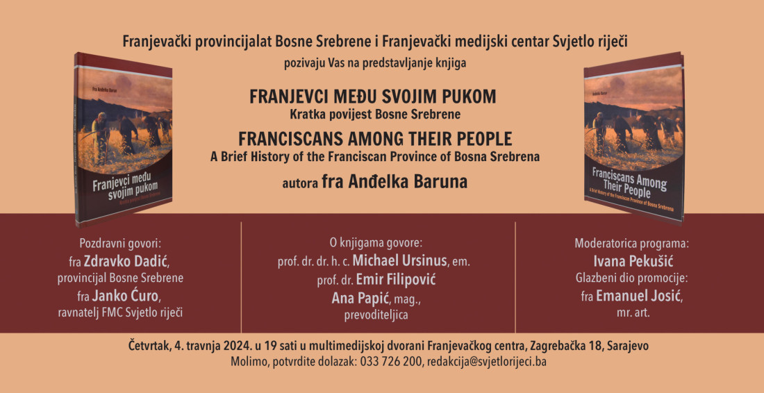 Sutra promocija dva izdanja knjige "Franjevci među svojim pukom. Kratka povijest Bosne Srebrene"