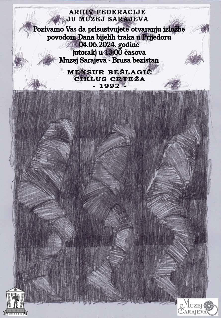 Izložba crteža akademskog slikara Mensura Bešlagića ,,1992"